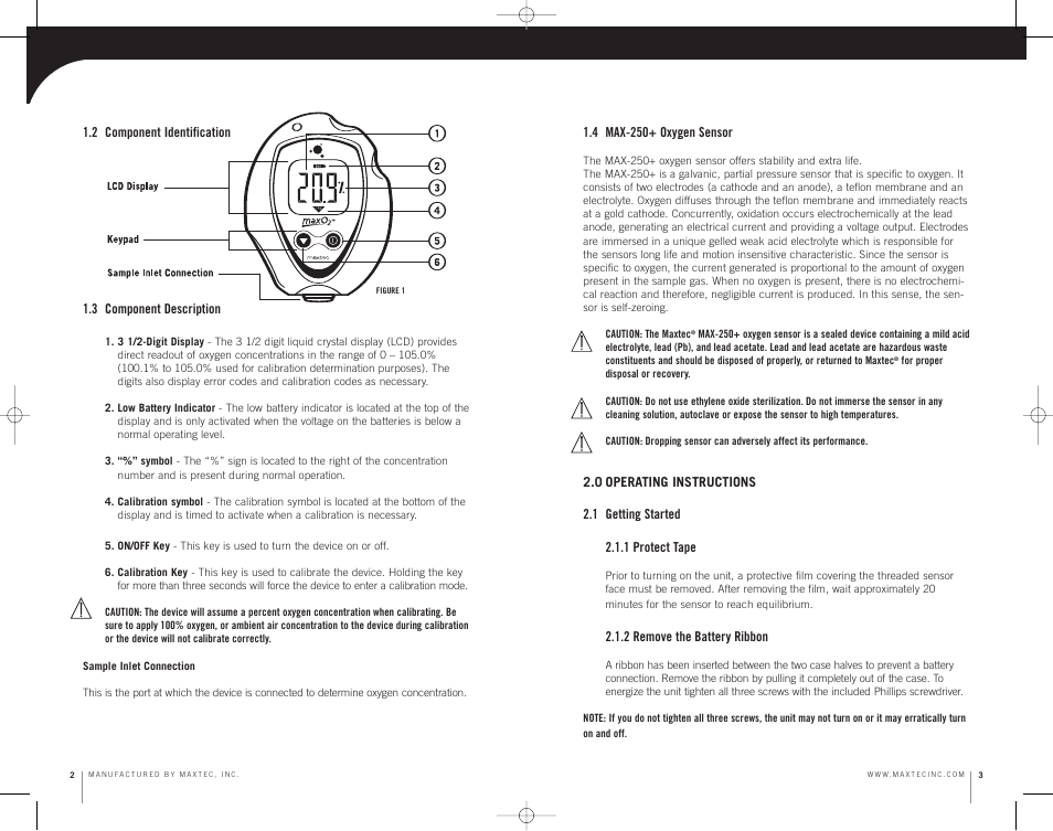 MaxTech MAXO2 User Manual | Page 5 / 13