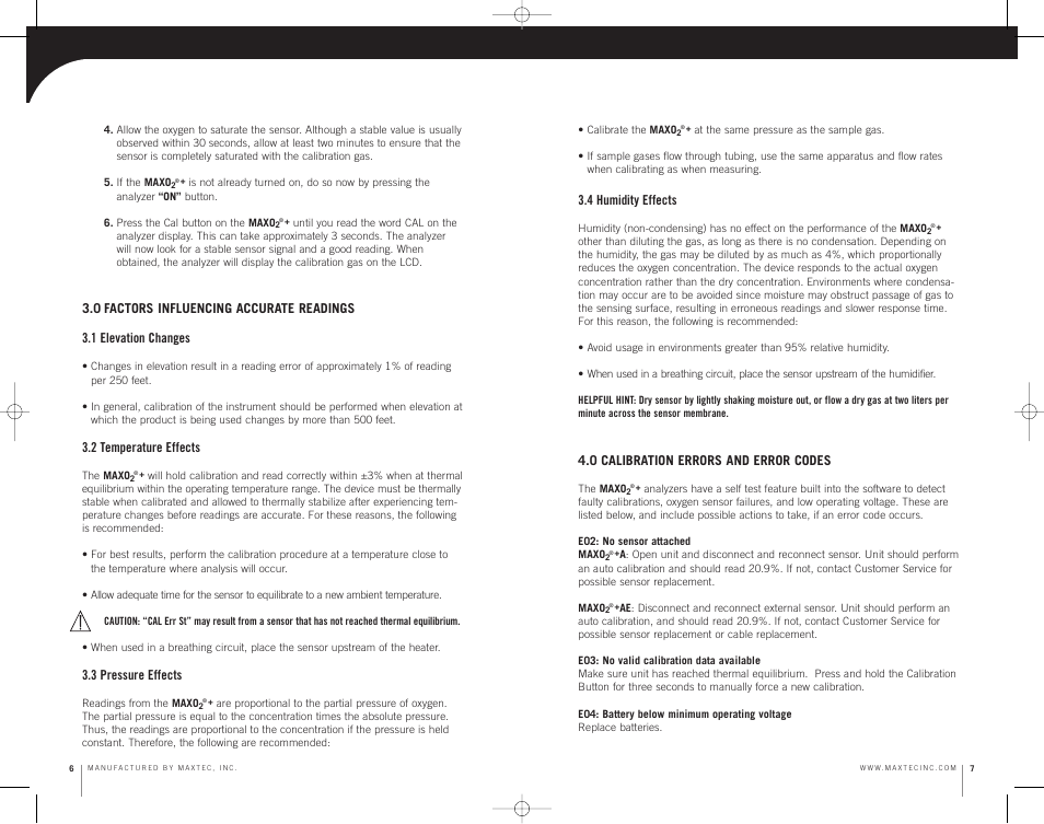 MaxTech MAXO2 User Manual | Page 7 / 13