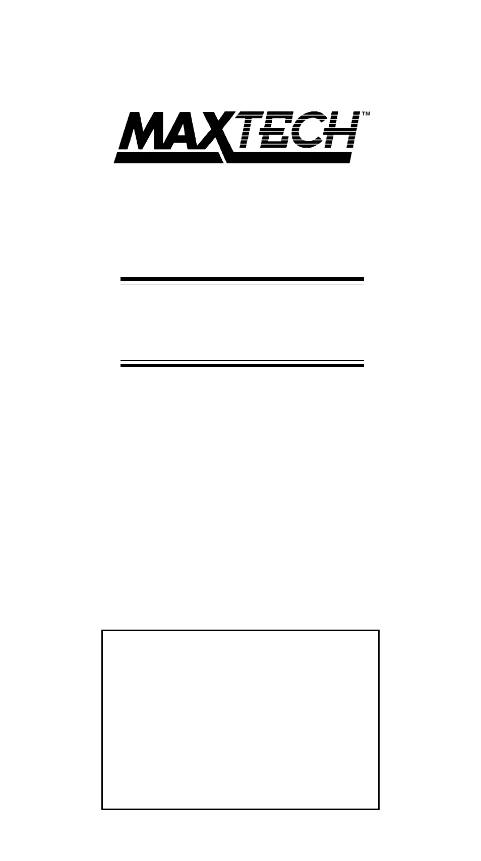 MaxTech XT5988 User Manual | 10 pages