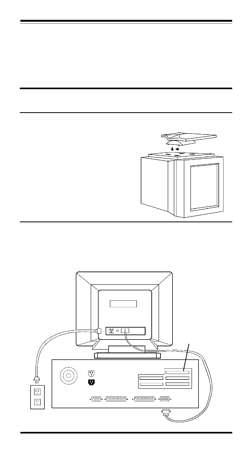 1 attaching the base, 2 connecting the cable | MaxTech XT5861 User Manual | Page 4 / 10