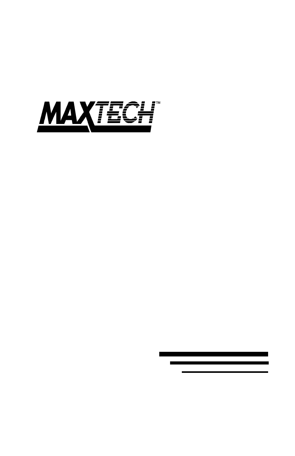 MaxTech HX-5 User Manual | 5 pages