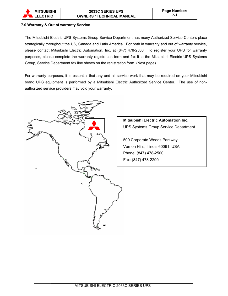 MITSUBISHI ELECTRIC 2033C User Manual | Page 47 / 48