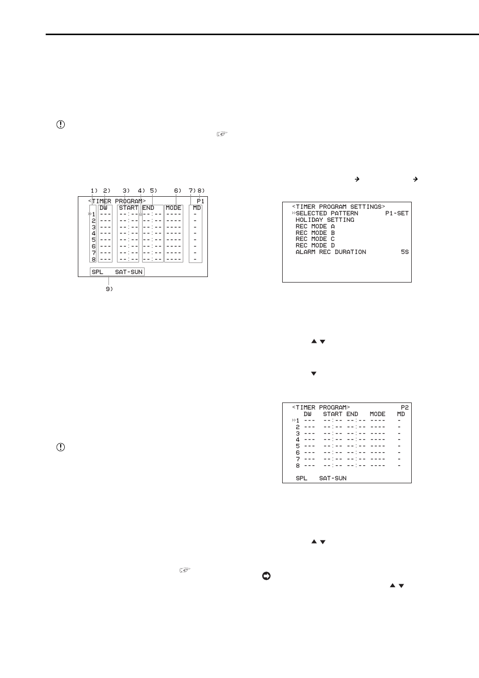 Timer program settings | MITSUBISHI ELECTRIC DX-NT400E User Manual | Page 44 / 92