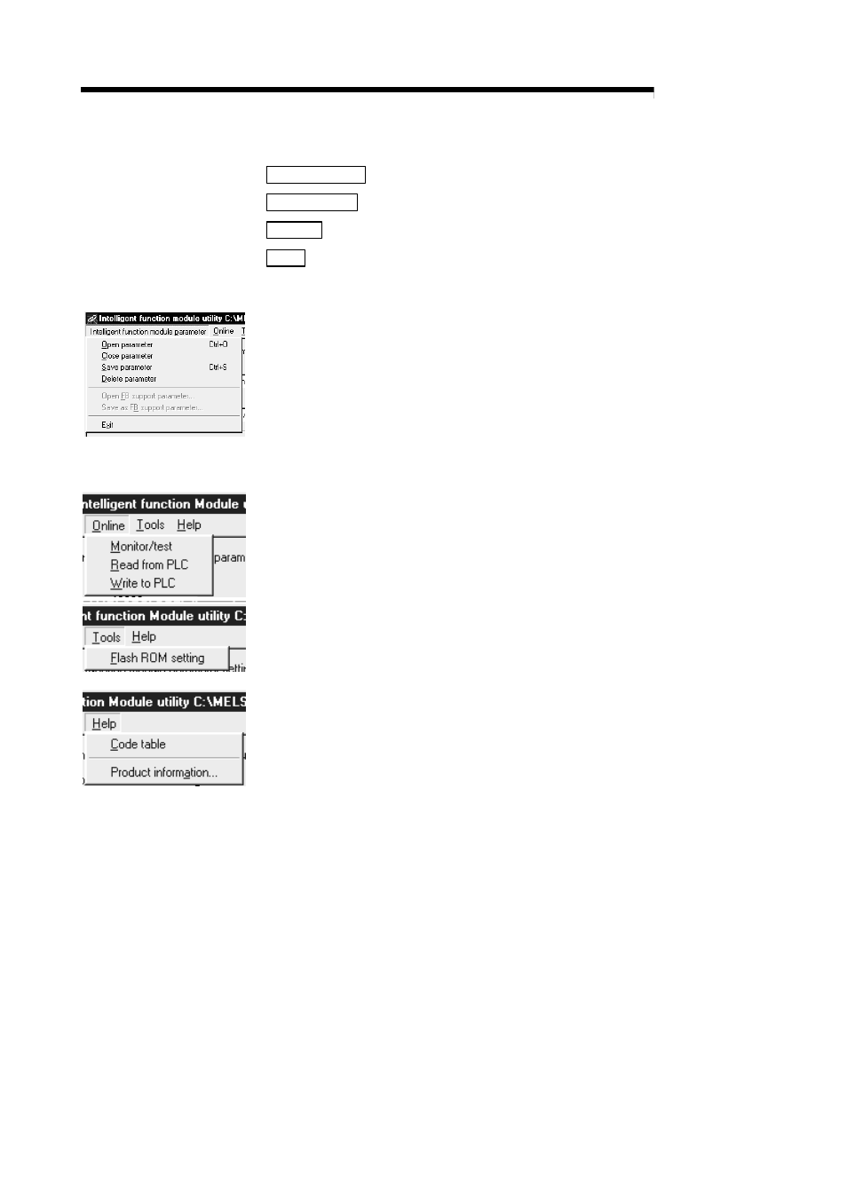 Melsec-q, 3) menu bar | MITSUBISHI ELECTRIC QJ71C24N User Manual | Page 190 / 358