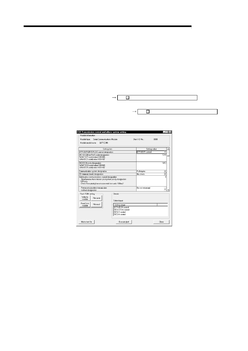 5 transmission control and others system setting, Melsec-q | MITSUBISHI ELECTRIC QJ71C24N User Manual | Page 201 / 358