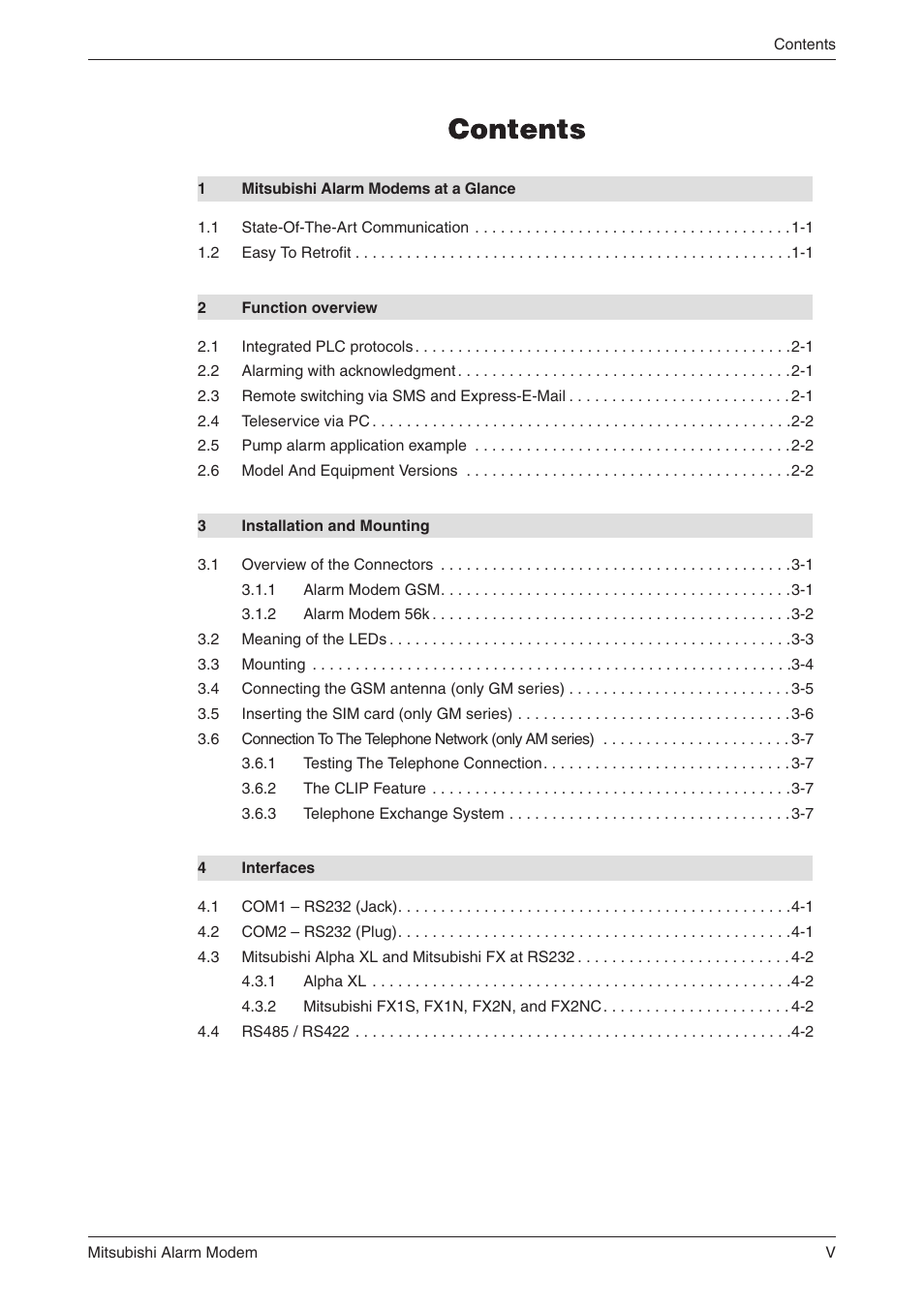 MITSUBISHI ELECTRIC MITSUBISHI MAM MAM-AM24 User Manual | Page 9 / 48