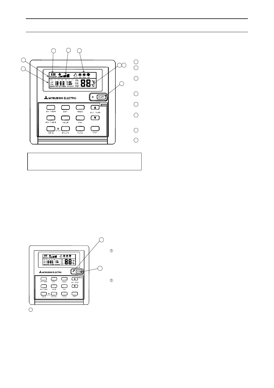 How to operate (option pac-204rc), Warning, 1 on / off | Start an operation stop an operation caution | MITSUBISHI ELECTRIC PE-15MYC User Manual | Page 109 / 115