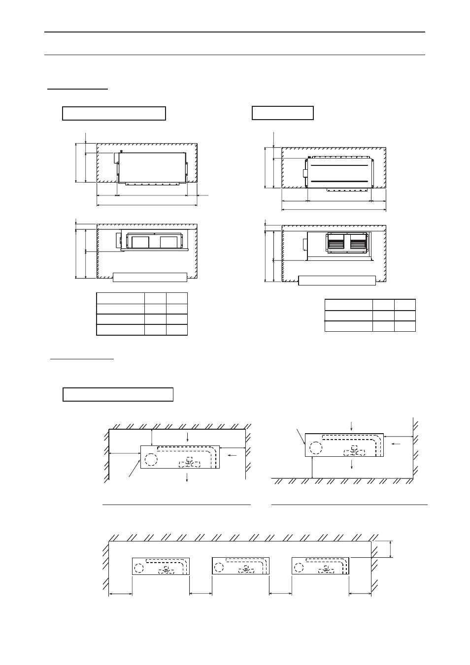 Installation, Space required around unit. indoor unit 1, Outdoor unit | Pe(h)-15,20 | MITSUBISHI ELECTRIC PE-15MYC User Manual | Page 88 / 115