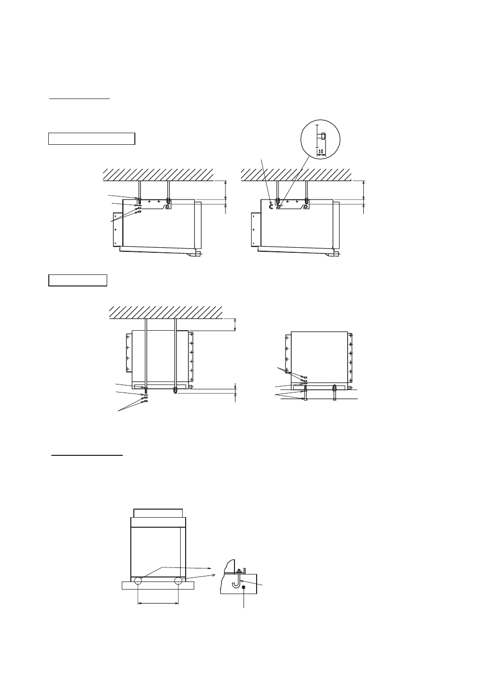 Installation of the unit. indoor unit, Outdoor unit | MITSUBISHI ELECTRIC PE-15MYC User Manual | Page 92 / 115