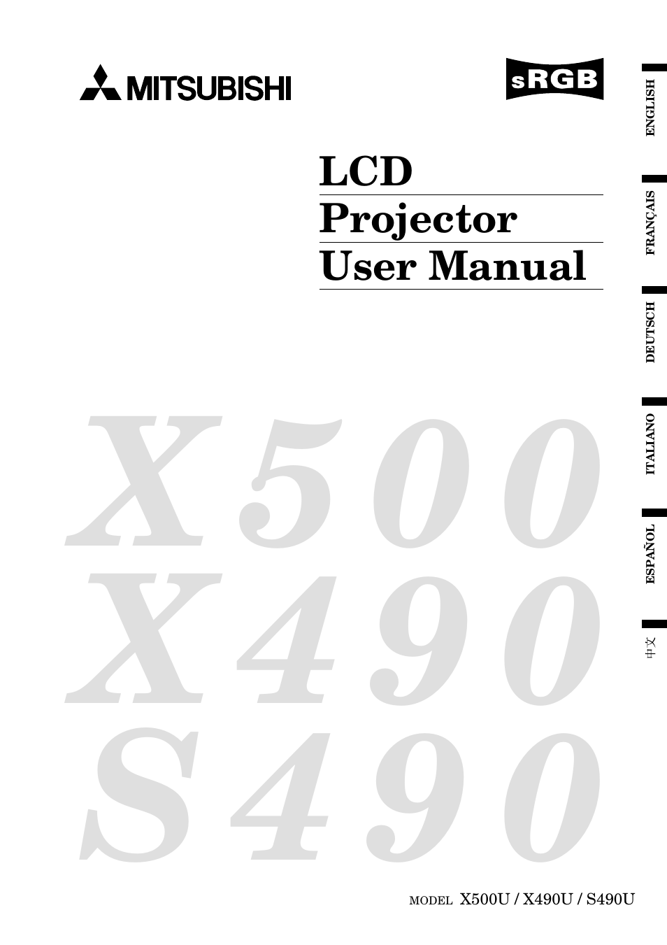 MITSUBISHI ELECTRIC X500 User Manual | 36 pages