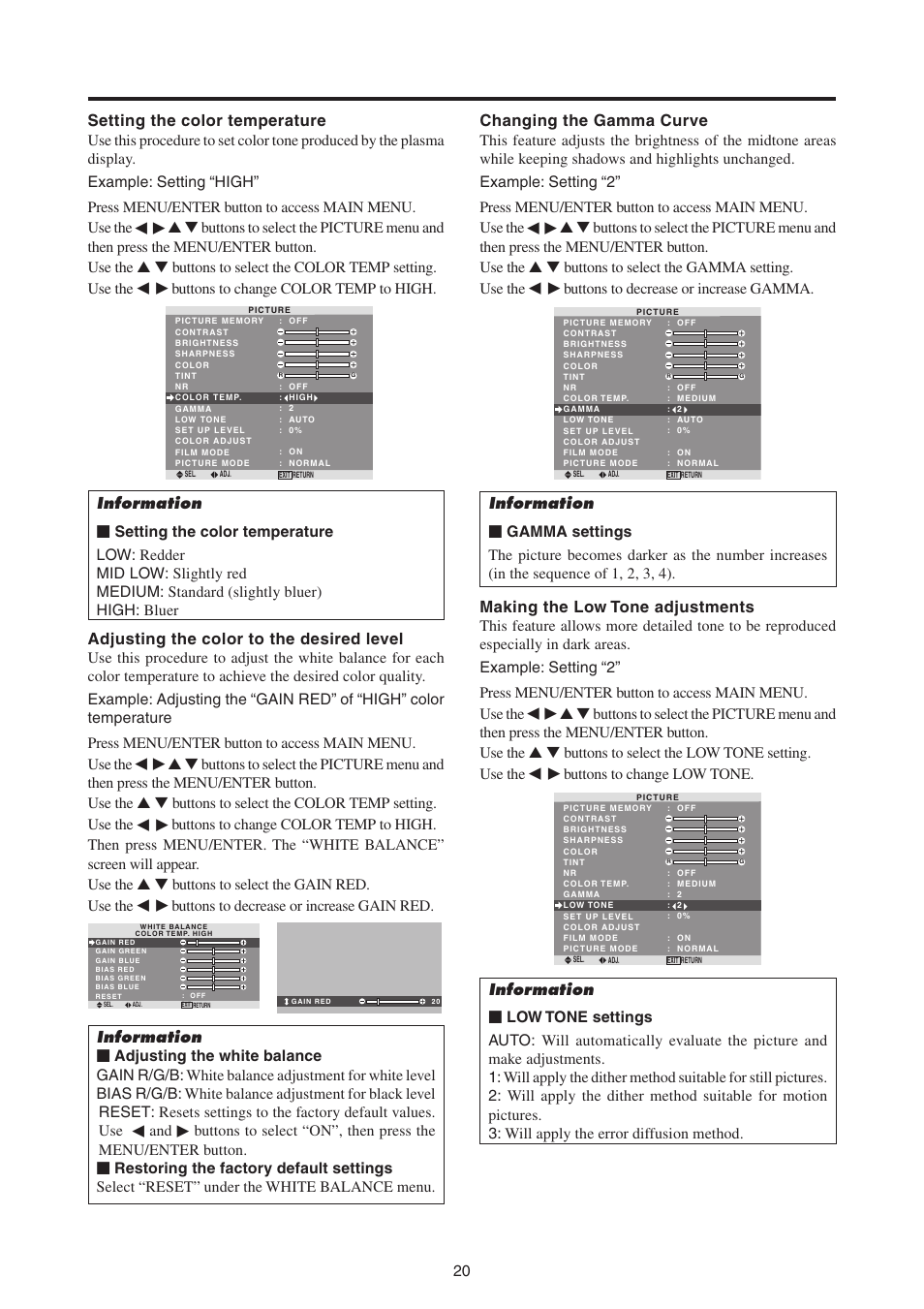 MITSUBISHI ELECTRIC PD-4265 User Manual | Page 29 / 49