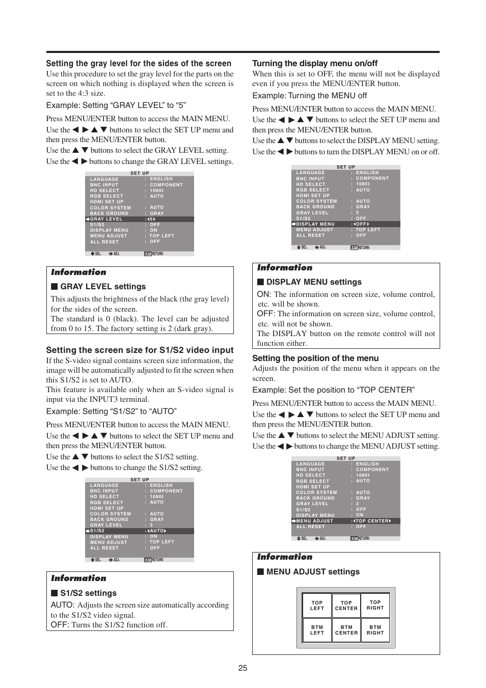 MITSUBISHI ELECTRIC PD-4265 User Manual | Page 34 / 49