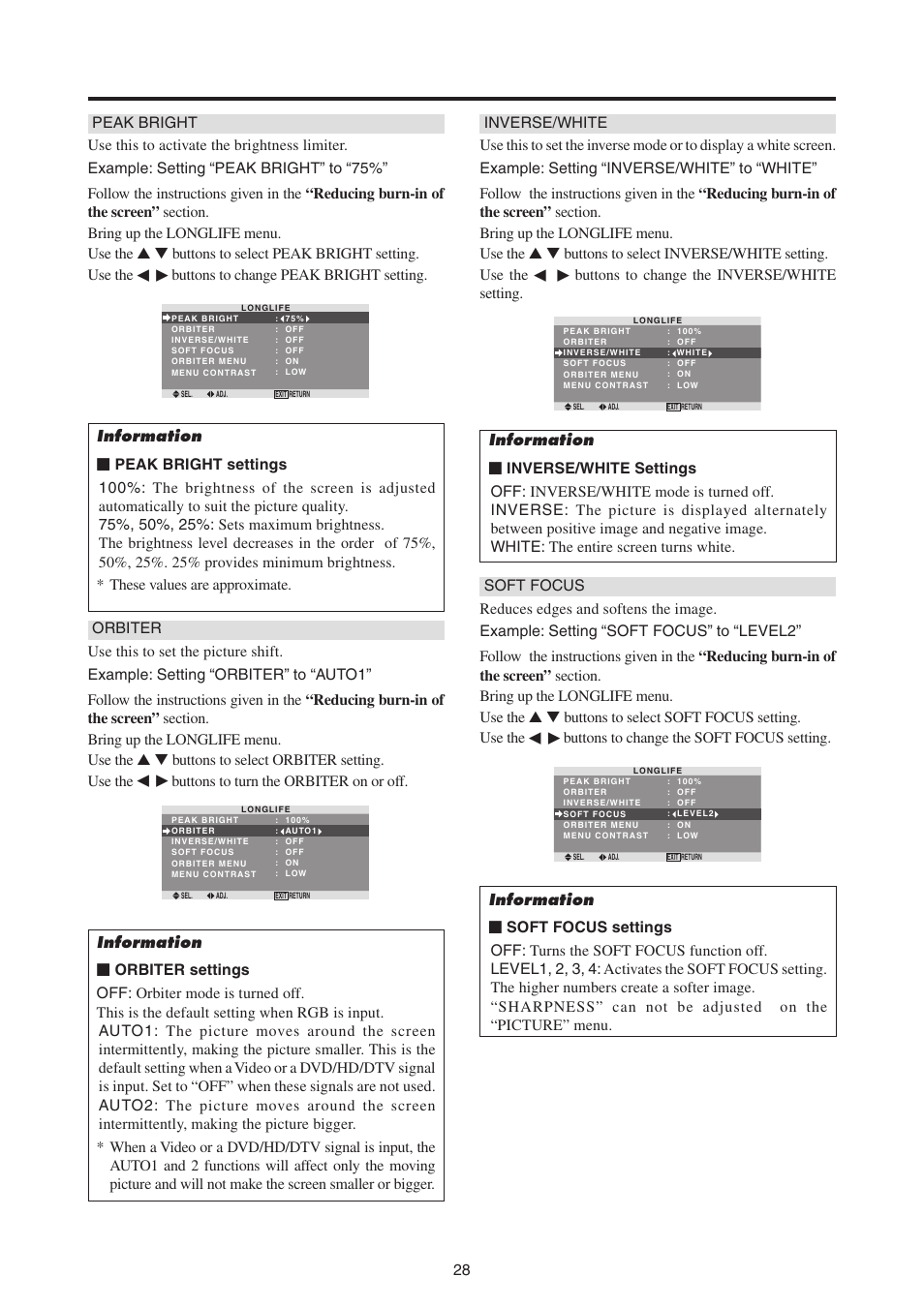 MITSUBISHI ELECTRIC PD-4265 User Manual | Page 37 / 49