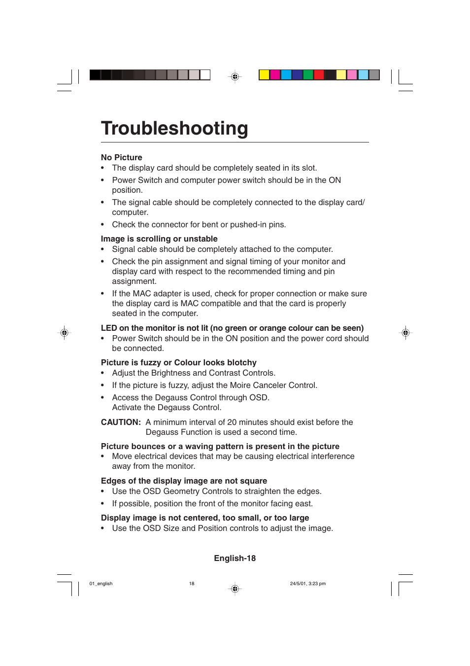 Troubleshooting | MITSUBISHI ELECTRIC M557 User Manual | Page 22 / 116