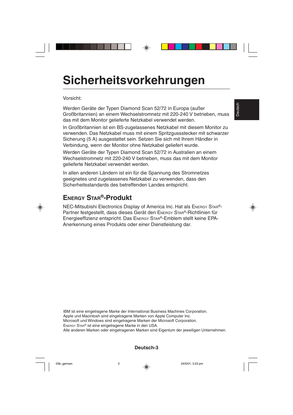 Sicherheitsvorkehrungen, Produkt | MITSUBISHI ELECTRIC M557 User Manual | Page 29 / 116