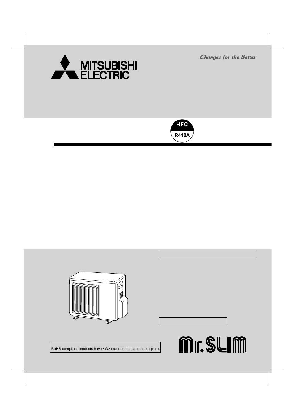 MITSUBISHI ELECTRIC MUY-GE09NA User Manual | 48 pages