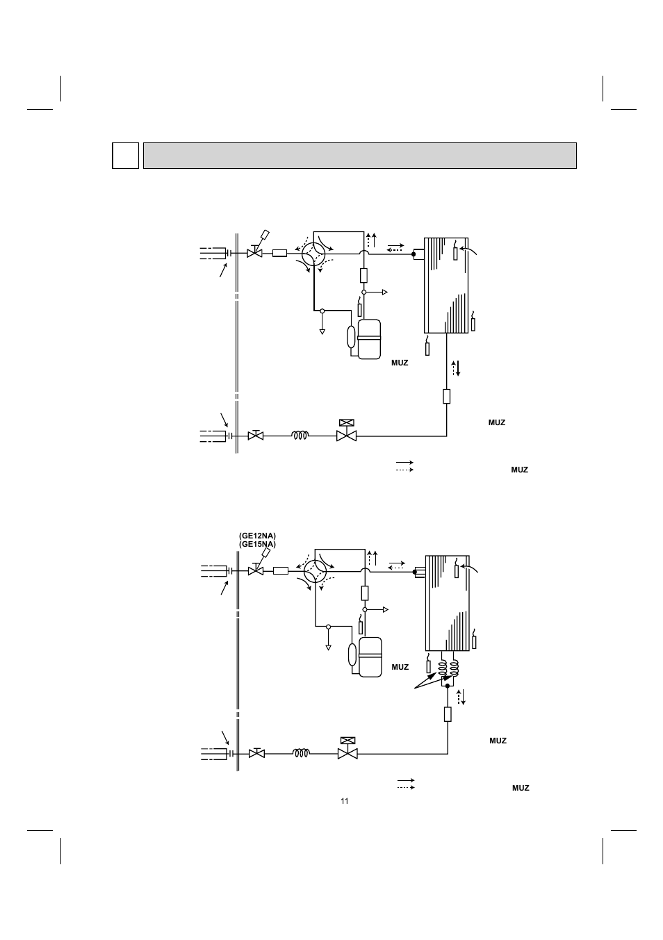 6refrigerant system diagram, Muz-ge09na muy-ge09na | MITSUBISHI ELECTRIC MUY-GE09NA User Manual | Page 11 / 48