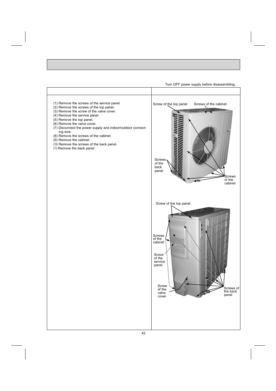 Operating procedure photos | MITSUBISHI ELECTRIC MUY-GE09NA User Manual | Page 43 / 48