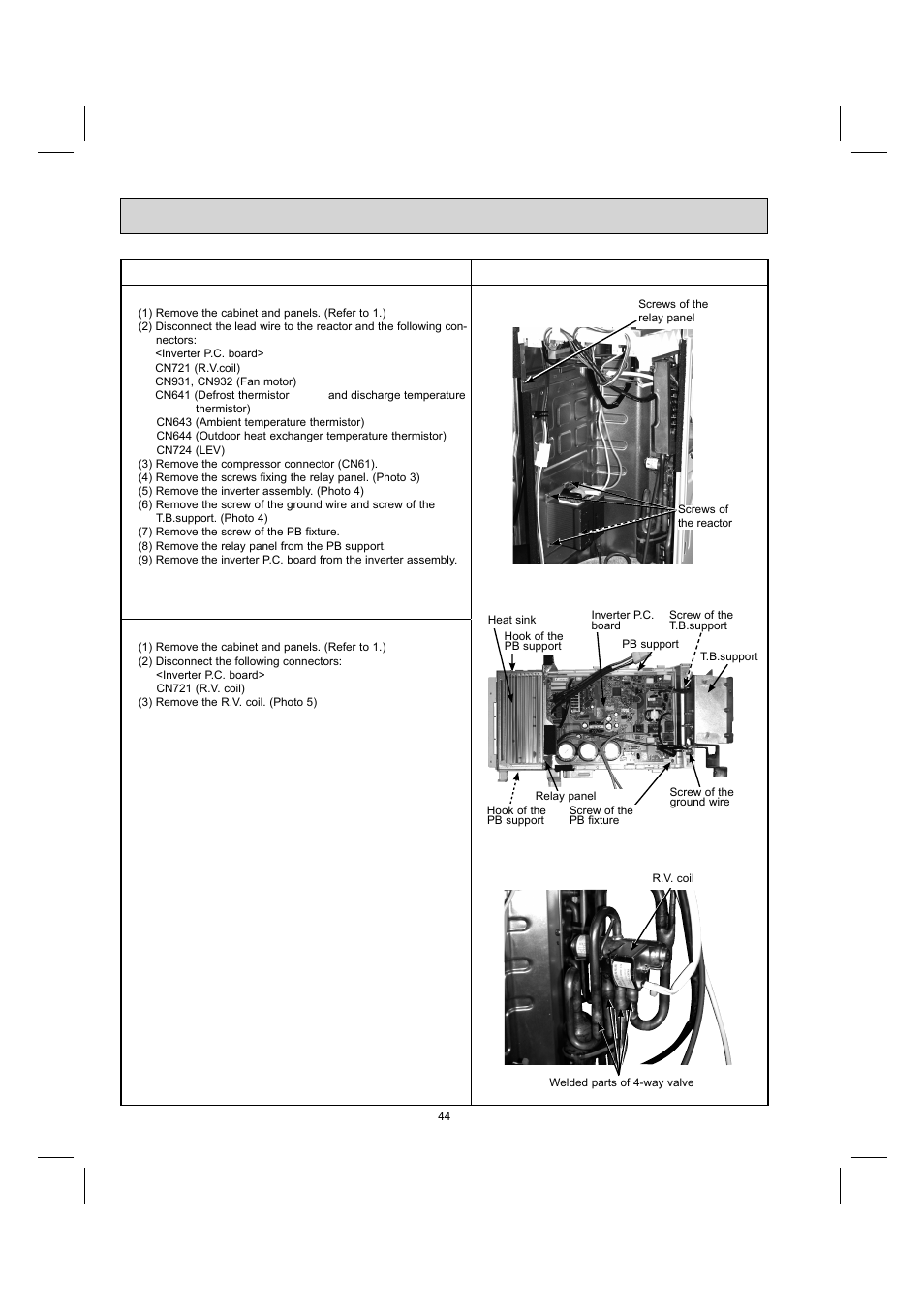 Operating procedure photos | MITSUBISHI ELECTRIC MUY-GE09NA User Manual | Page 44 / 48