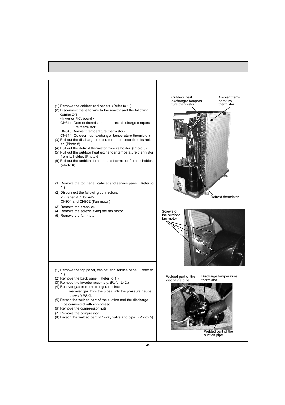 Operating procedure photos | MITSUBISHI ELECTRIC MUY-GE09NA User Manual | Page 45 / 48