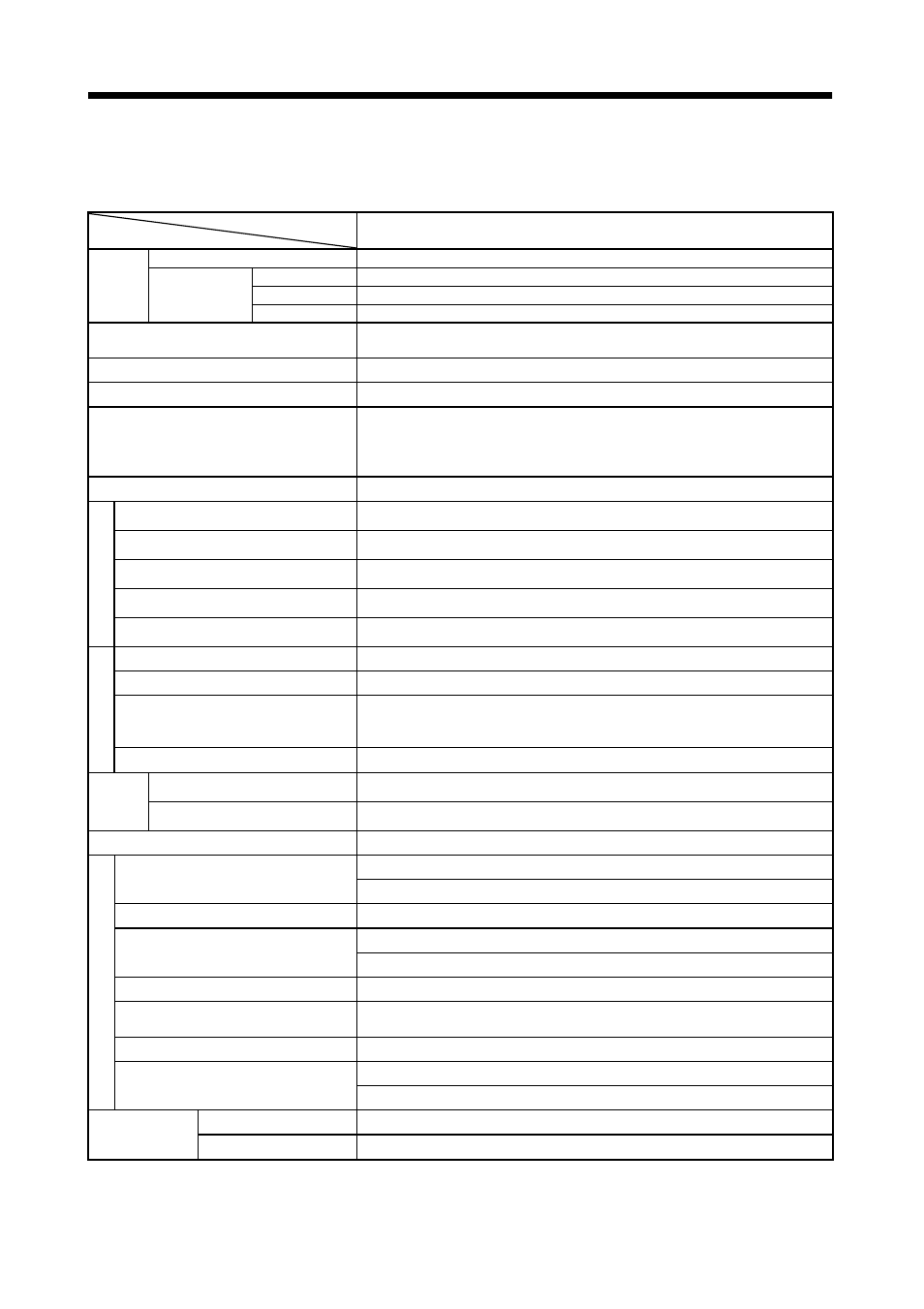 Specifications, 1 servo amplifier standard specifications | MITSUBISHI ELECTRIC J2-JRSERIES MR-J2-03A5 User Manual | Page 136 / 185