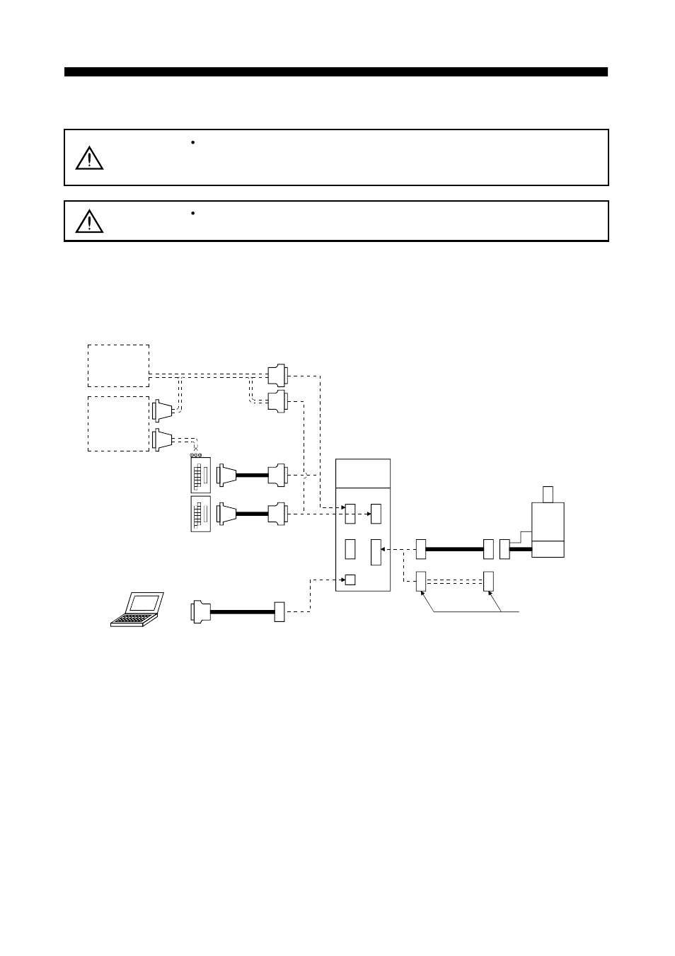 Options and auxiliary equipment, 1 options, 1 cables and connectors | Options and auxiliary equipment warning, Caution | MITSUBISHI ELECTRIC J2-JRSERIES MR-J2-03A5 User Manual | Page 143 / 185