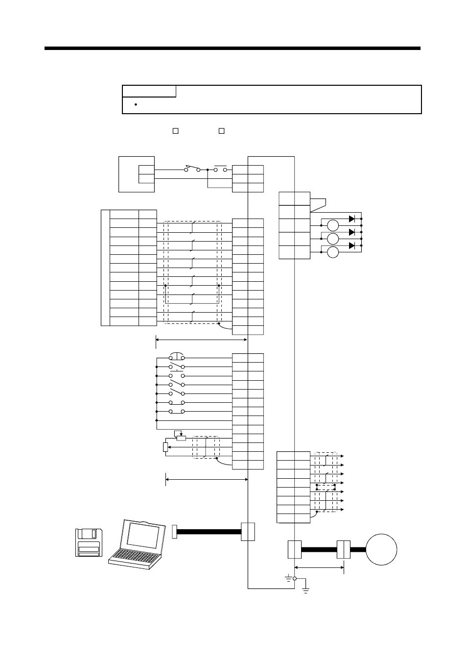 1 standard connection example, 1 position control mode ad75p[] (a1sd75p[]), Signals and wiring | MITSUBISHI ELECTRIC J2-JRSERIES MR-J2-03A5 User Manual | Page 27 / 185