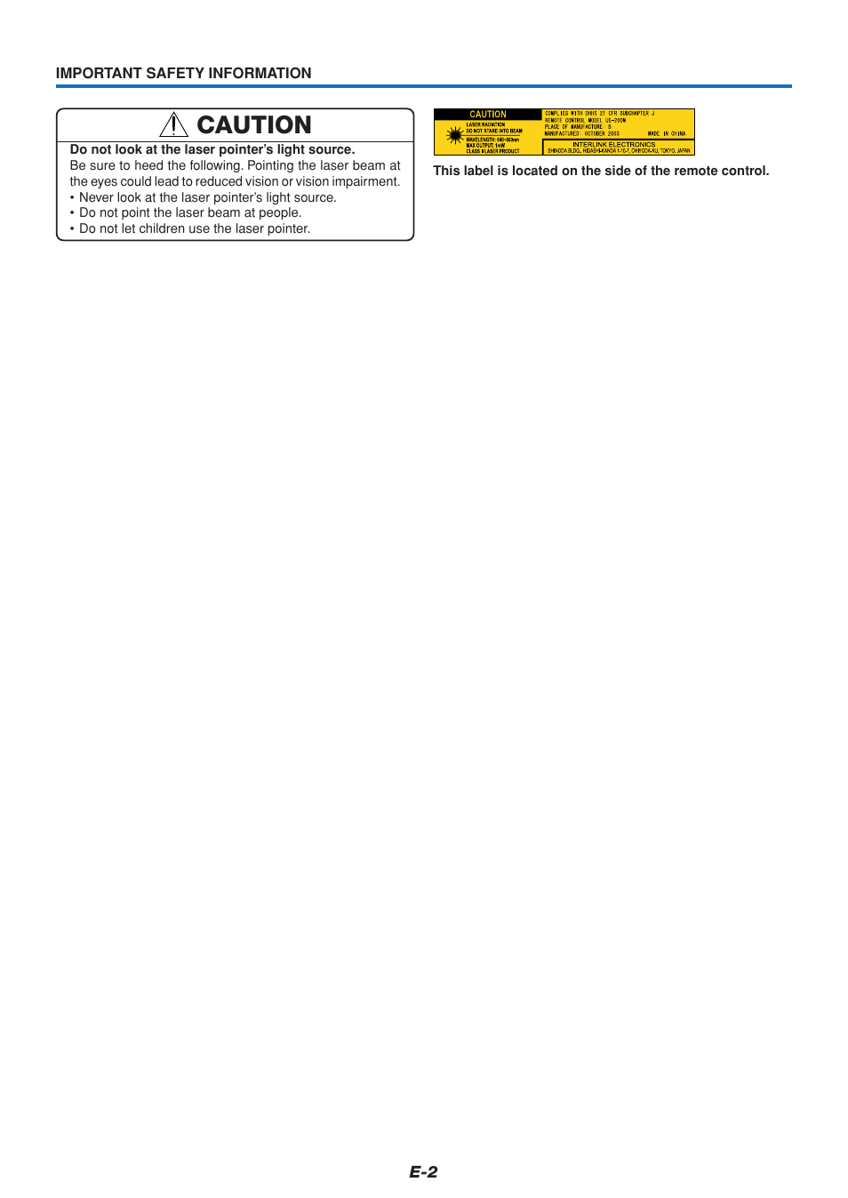 Caution | MITSUBISHI ELECTRIC DATA PROJECTOR User Manual | Page 3 / 68