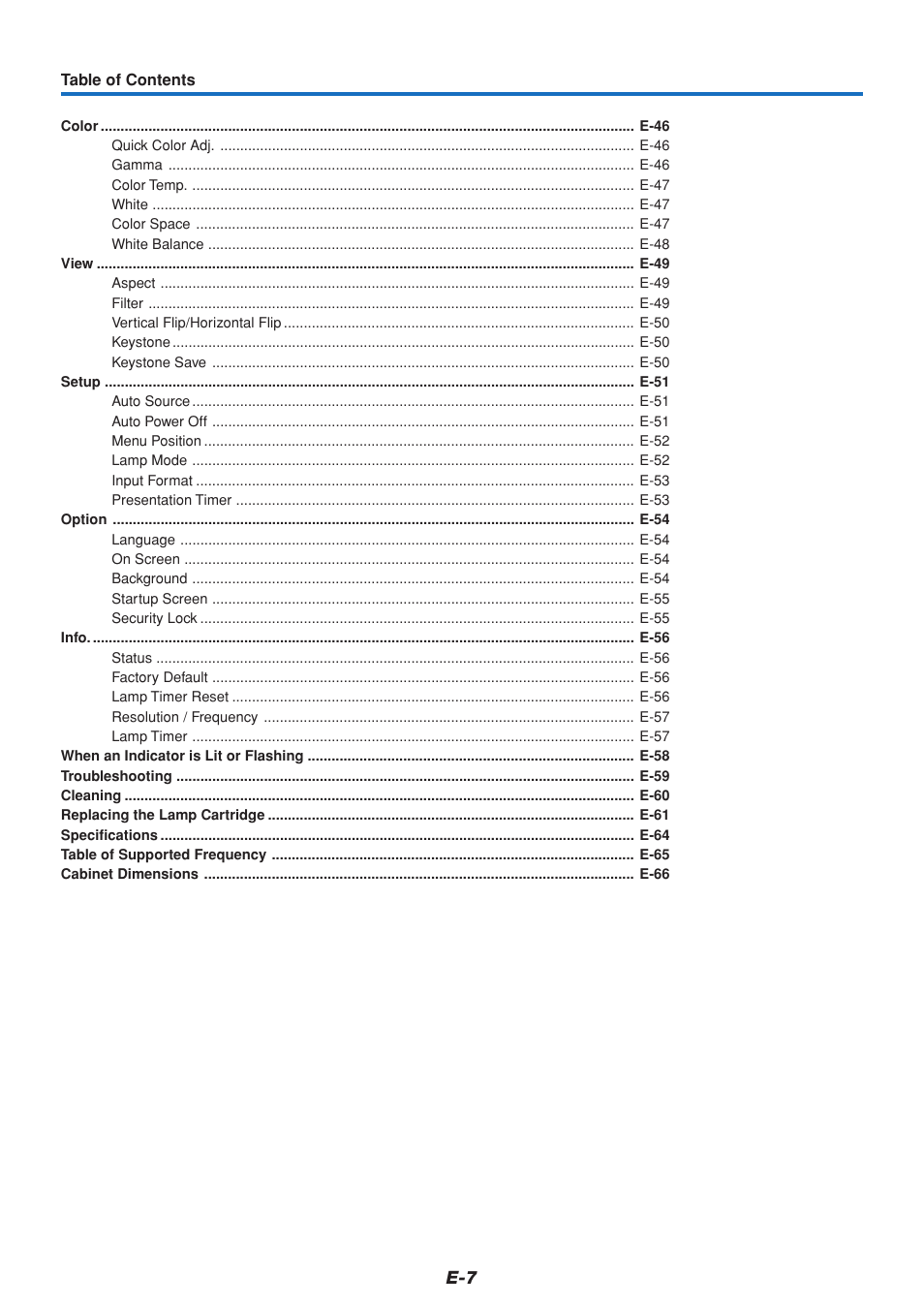 MITSUBISHI ELECTRIC DATA PROJECTOR User Manual | Page 8 / 68