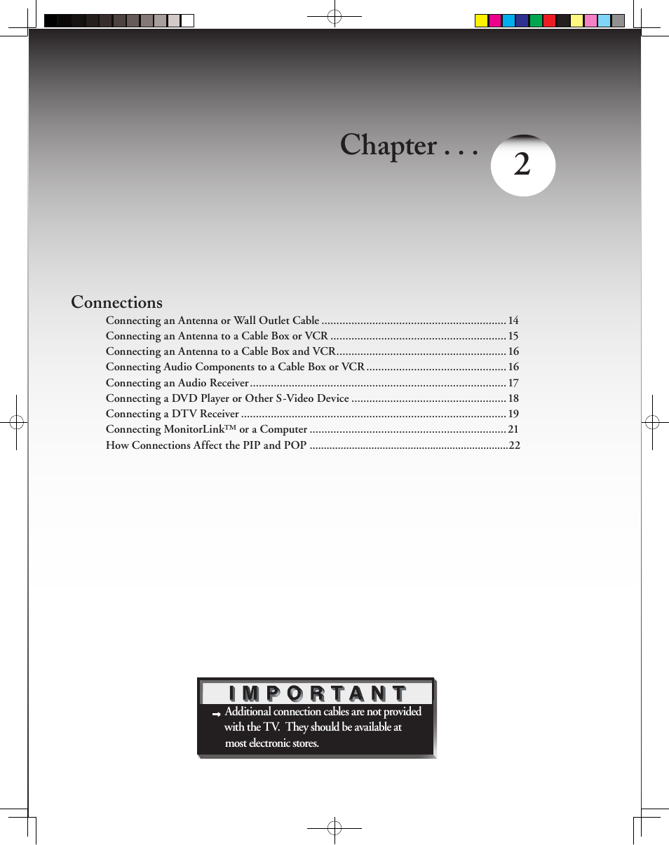 Chapter | MITSUBISHI ELECTRIC LT-3050 User Manual | Page 13 / 68