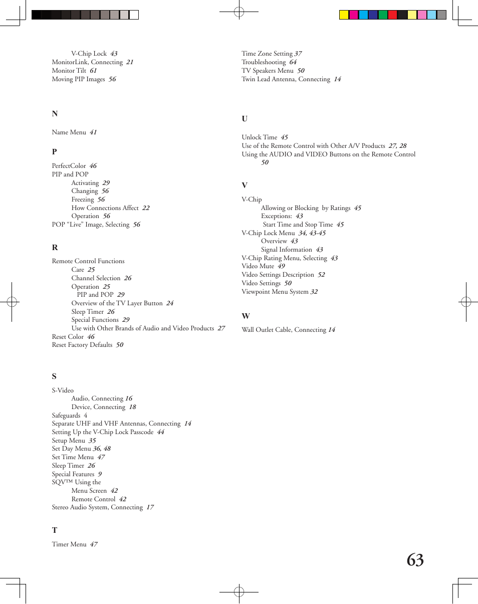 MITSUBISHI ELECTRIC LT-3050 User Manual | Page 63 / 68