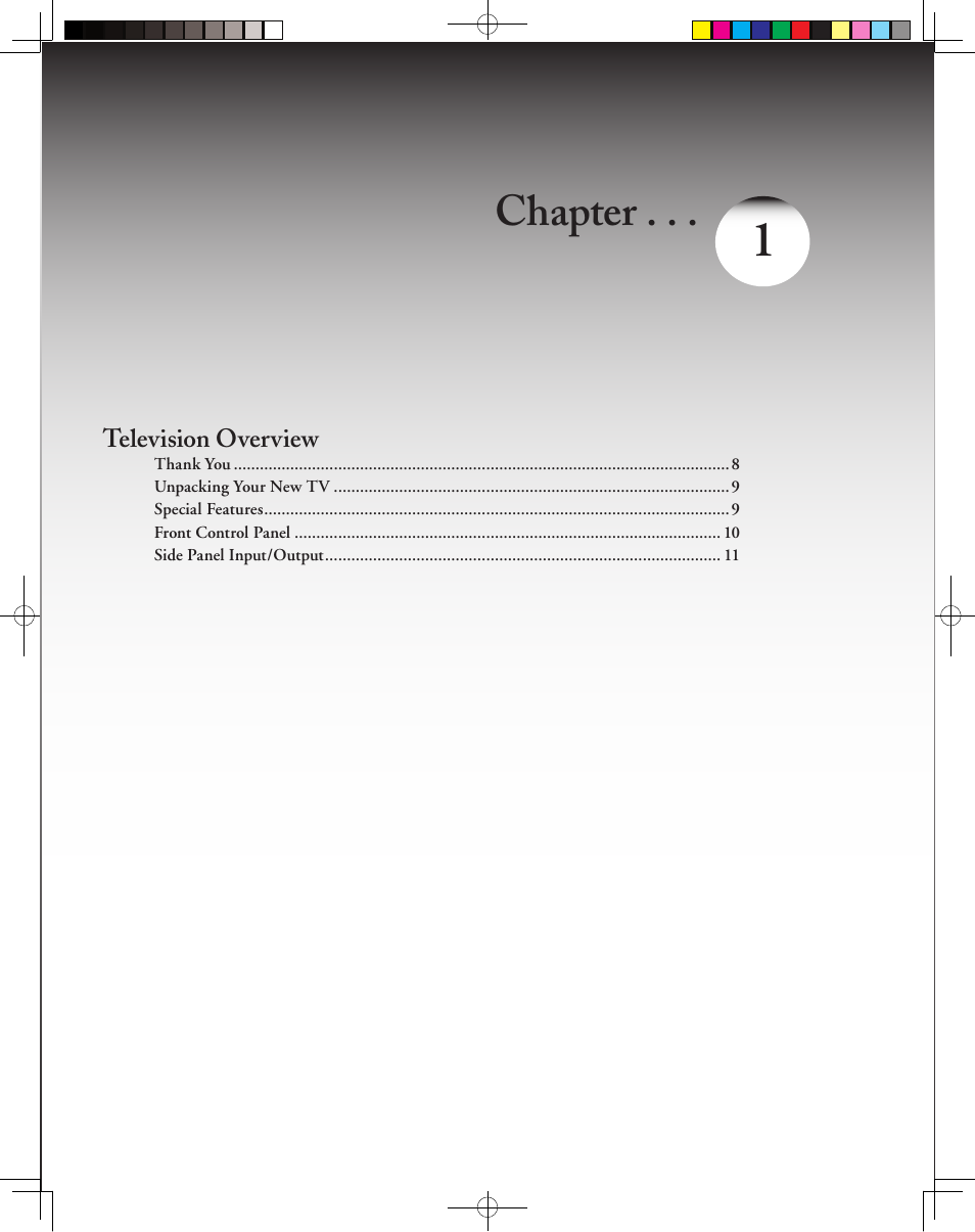 Chapter | MITSUBISHI ELECTRIC LT-3050 User Manual | Page 7 / 68