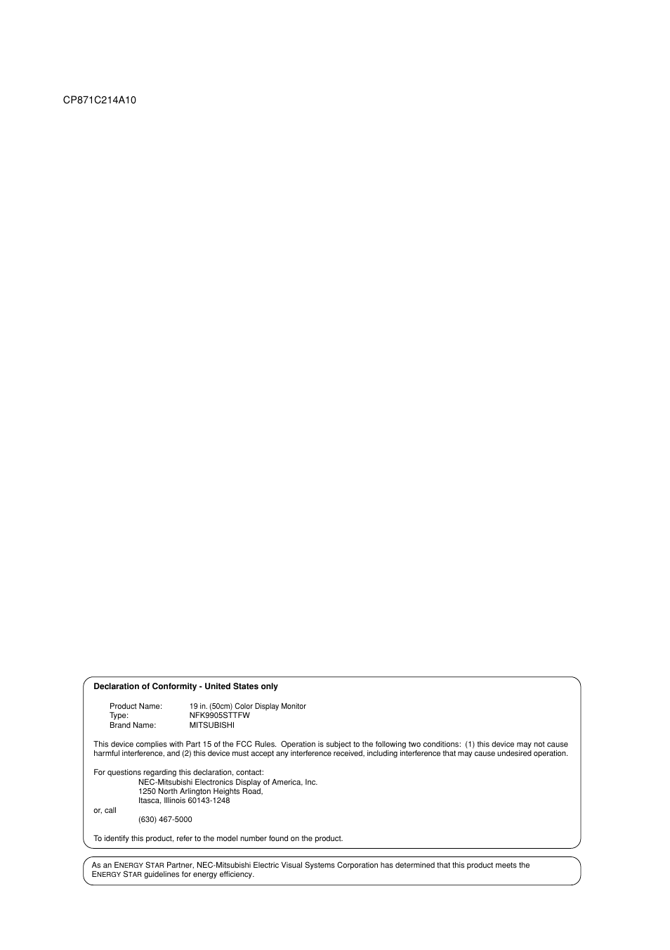 MITSUBISHI ELECTRIC Diamond Plus 92 User Manual | Page 22 / 22