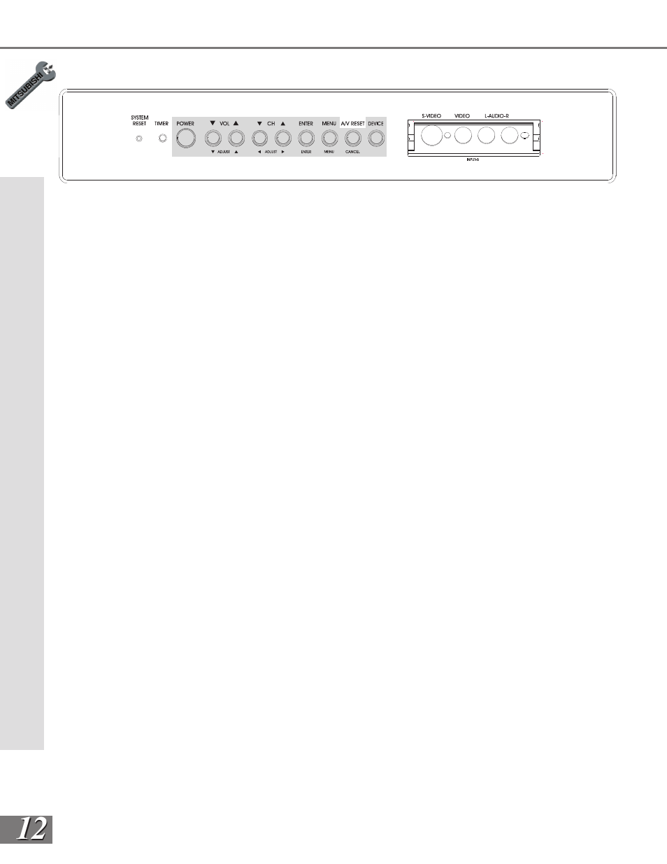 MITSUBISHI ELECTRIC WS-65909 User Manual | Page 12 / 88