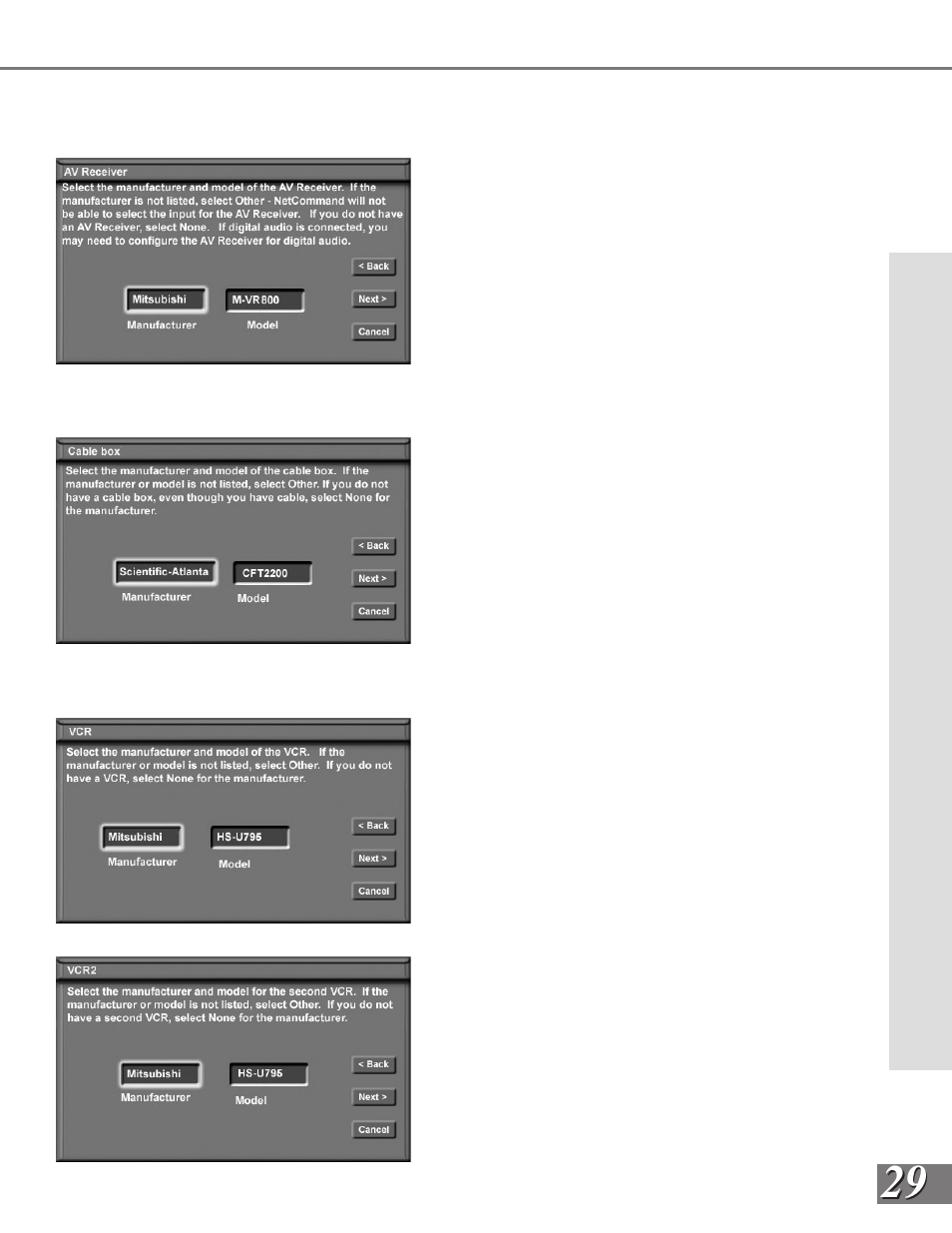 MITSUBISHI ELECTRIC WS-65909 User Manual | Page 29 / 88