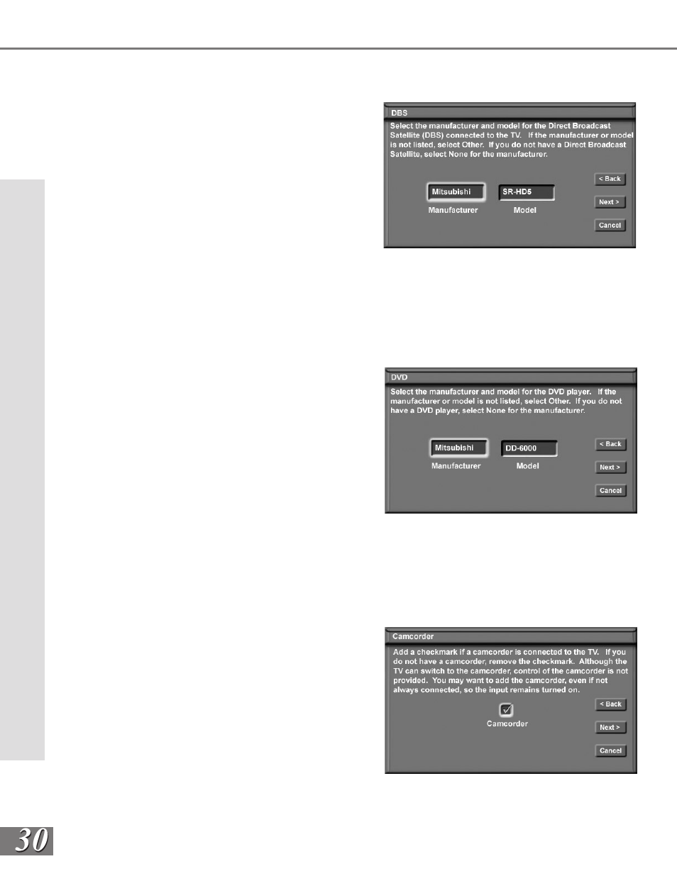 MITSUBISHI ELECTRIC WS-65909 User Manual | Page 30 / 88