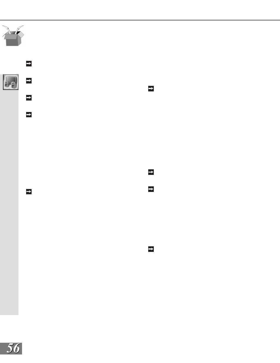 A/v setting descriptions: audio | MITSUBISHI ELECTRIC WS-65909 User Manual | Page 56 / 88