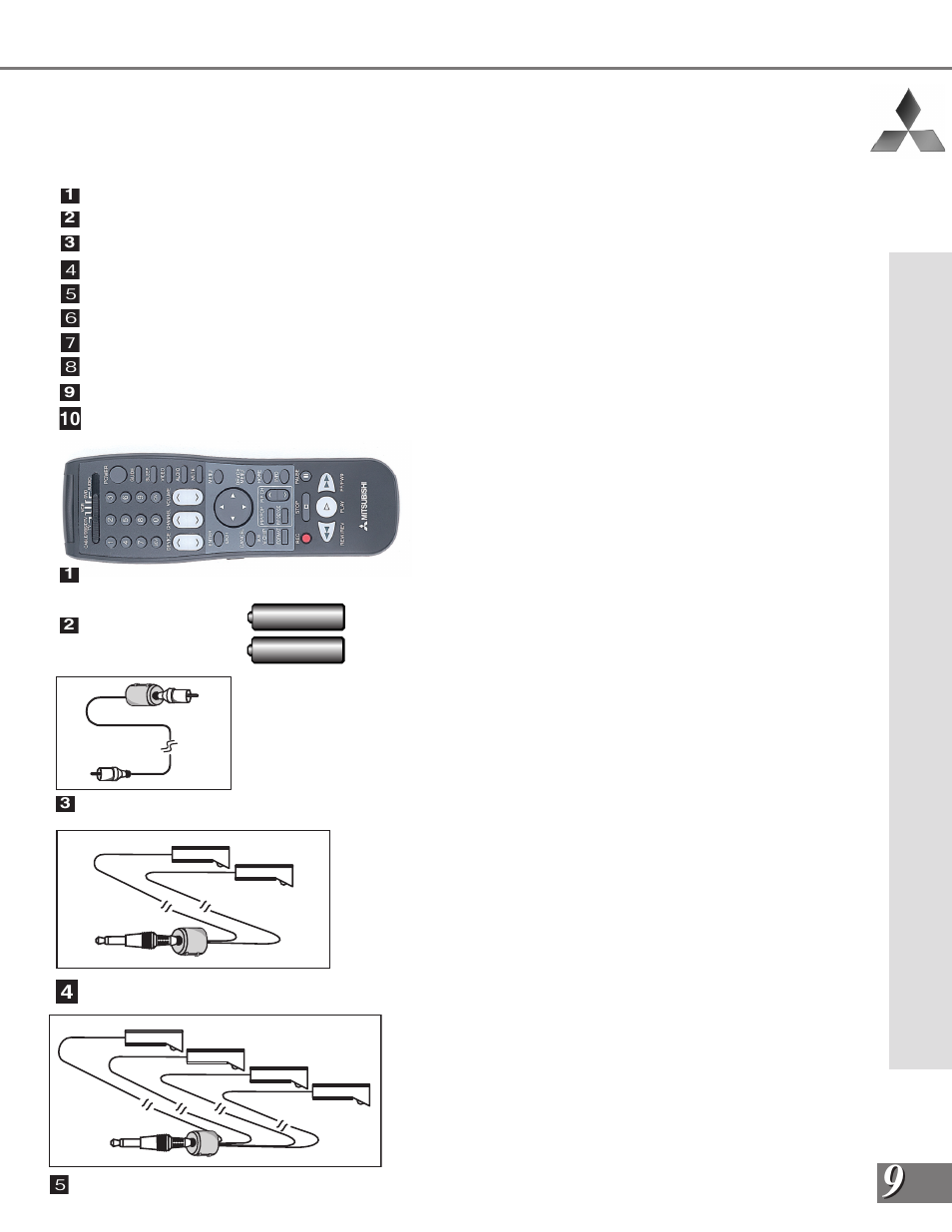 Special features | MITSUBISHI ELECTRIC WS-65909 User Manual | Page 9 / 88