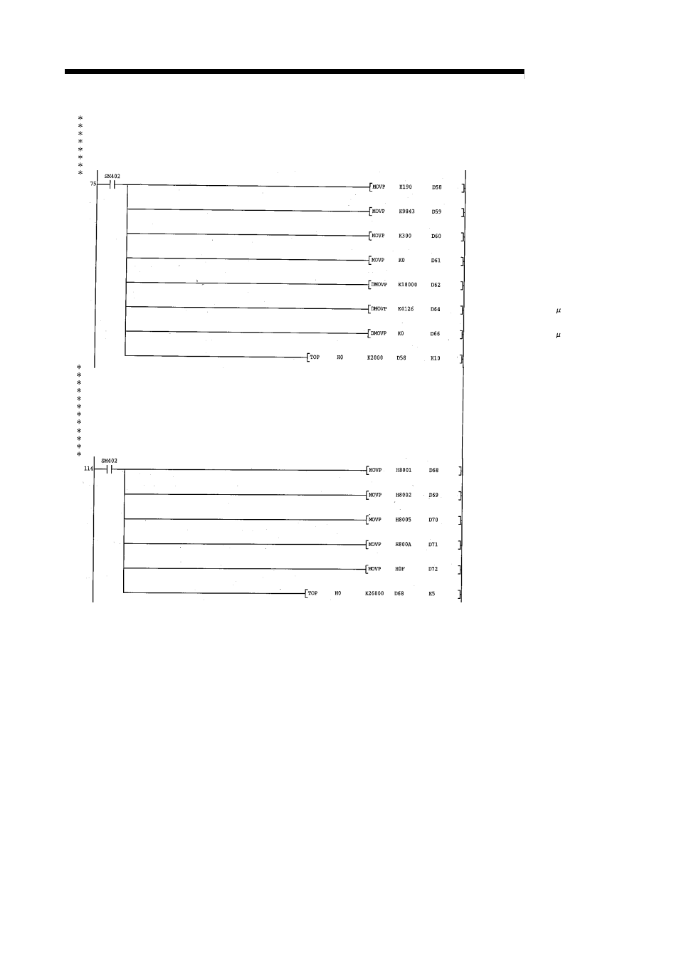 Melsec-q, 6 sequence program used for positioning control | MITSUBISHI ELECTRIC Mitsubishi Programmable Logic Controller QD75D User Manual | Page 236 / 768