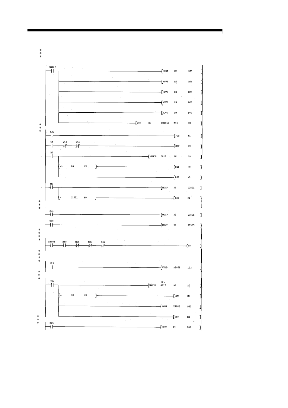 Melsec-q, 6 sequence program used for positioning control | MITSUBISHI ELECTRIC Mitsubishi Programmable Logic Controller QD75D User Manual | Page 237 / 768
