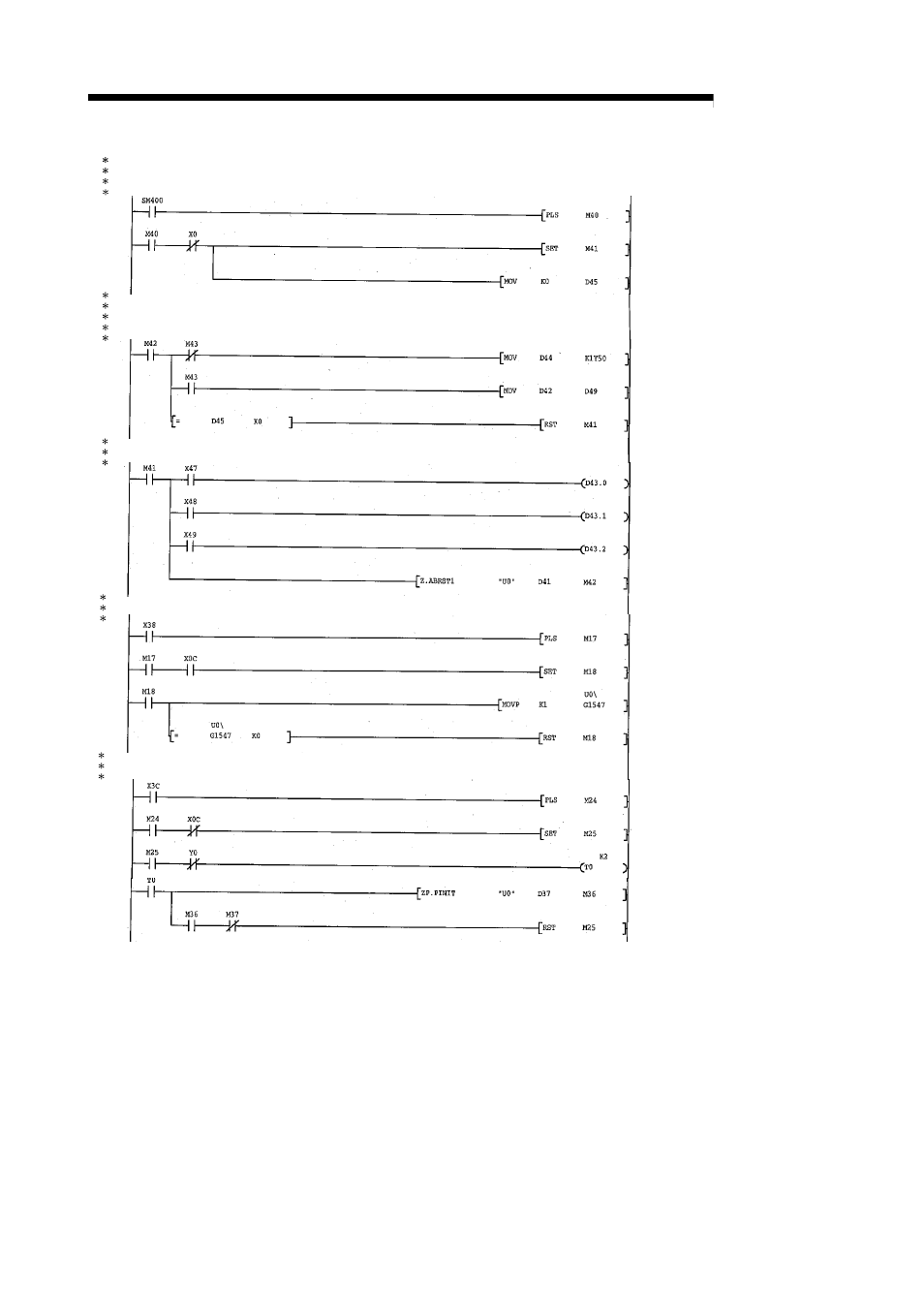 Melsec-q, 6 sequence program used for positioning control | MITSUBISHI ELECTRIC Mitsubishi Programmable Logic Controller QD75D User Manual | Page 242 / 768