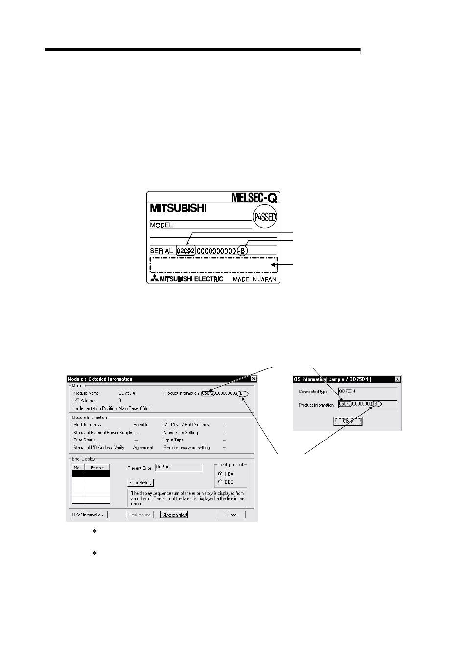 4 how to check the function version and serial no, Melsec-q | MITSUBISHI ELECTRIC Mitsubishi Programmable Logic Controller QD75D User Manual | Page 48 / 768