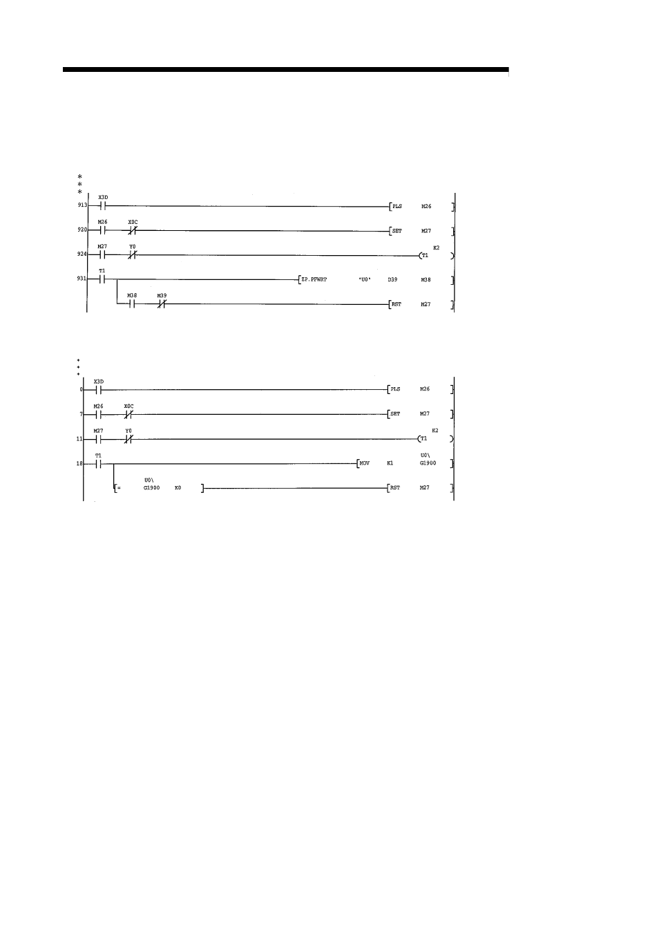 Melsec-q, 14 dedicated instructions [program example | MITSUBISHI ELECTRIC Mitsubishi Programmable Logic Controller QD75D User Manual | Page 601 / 768