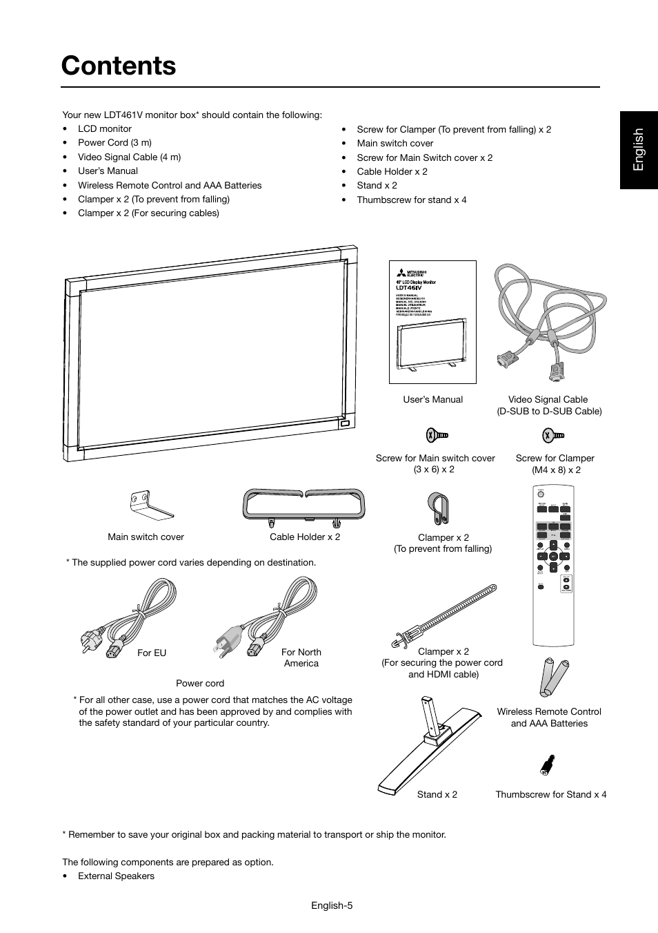 MITSUBISHI ELECTRIC LDT46IV User Manual | Page 6 / 40