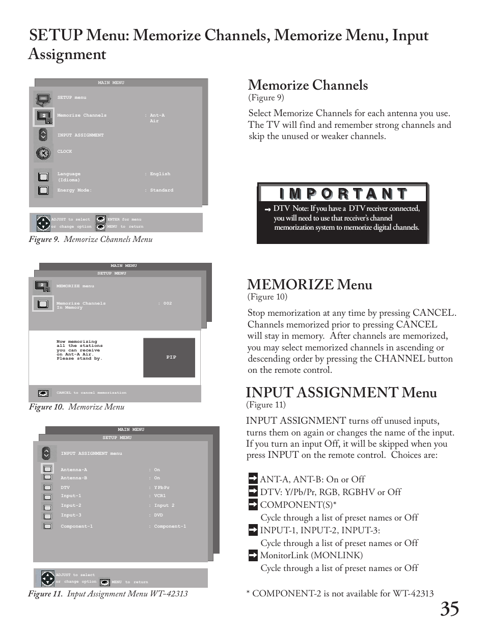 Input assignment menu, Figure 9), Figure 10) | Figure 11) | MITSUBISHI ELECTRIC WT - 42313 User Manual | Page 35 / 76