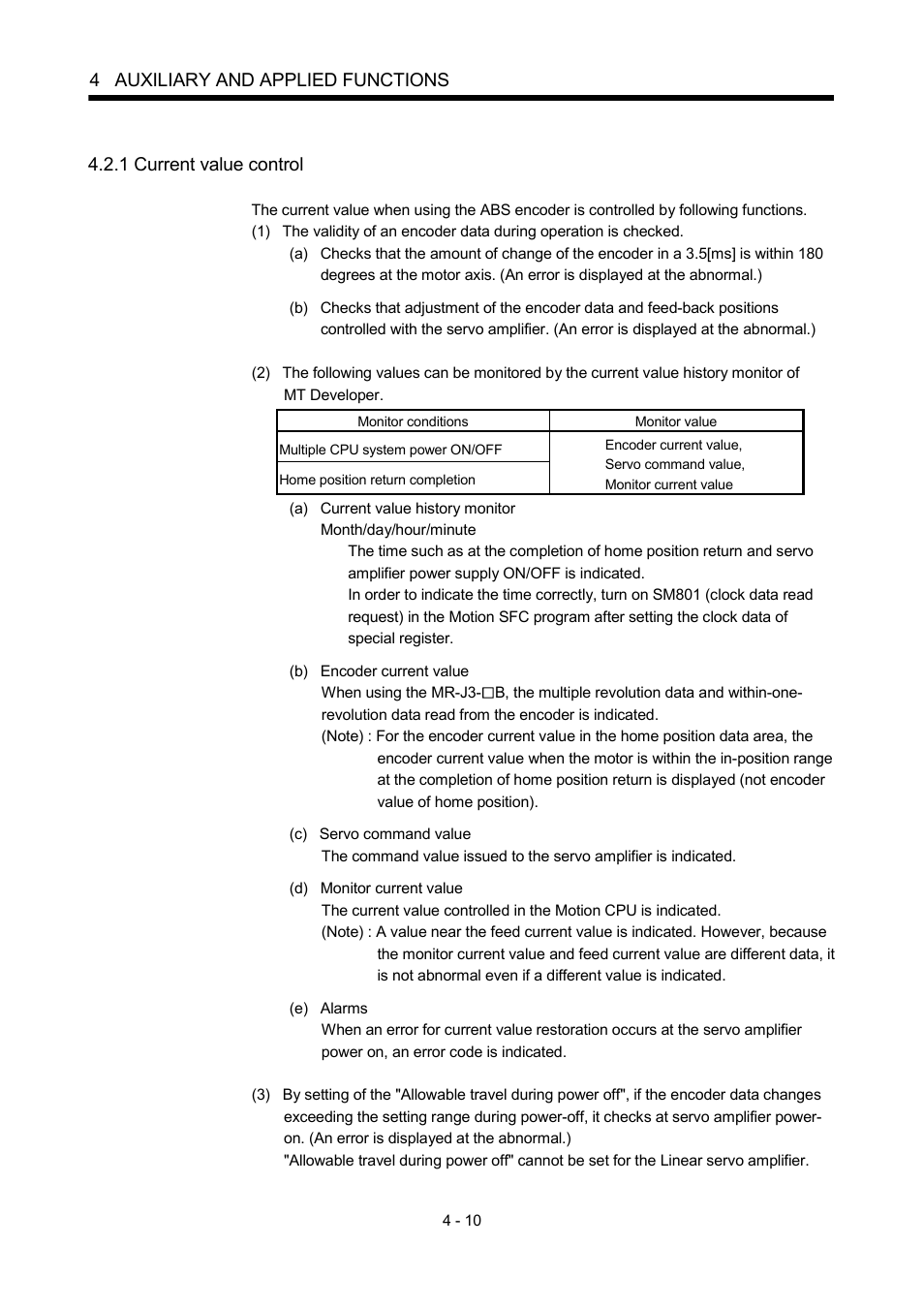 1 current value control, 4 auxiliary and applied functions | MITSUBISHI ELECTRIC MOTION CONTROLLERS Q172DCPU User Manual | Page 101 / 174