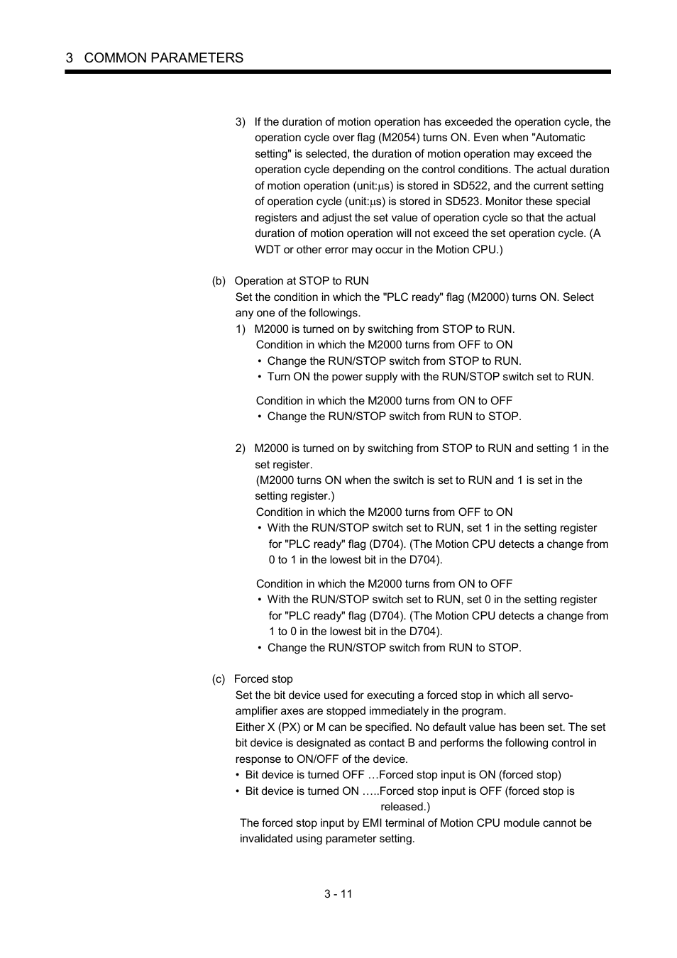 3 common parameters | MITSUBISHI ELECTRIC MOTION CONTROLLERS Q172DCPU User Manual | Page 80 / 174