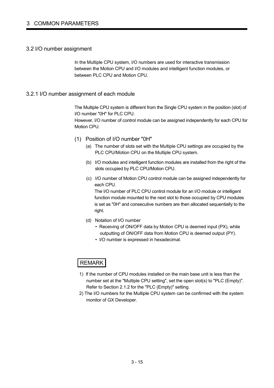 2 i/o number assignment, 1 i/o number assignment of each module | MITSUBISHI ELECTRIC MOTION CONTROLLERS Q172DCPU User Manual | Page 84 / 174
