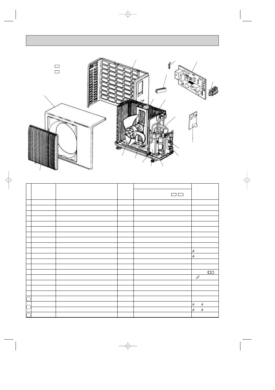 Outdoor unit structural parts muh-12nv - muh-12nv | MITSUBISHI ELECTRIC MSH-07NV User Manual | Page 74 / 80