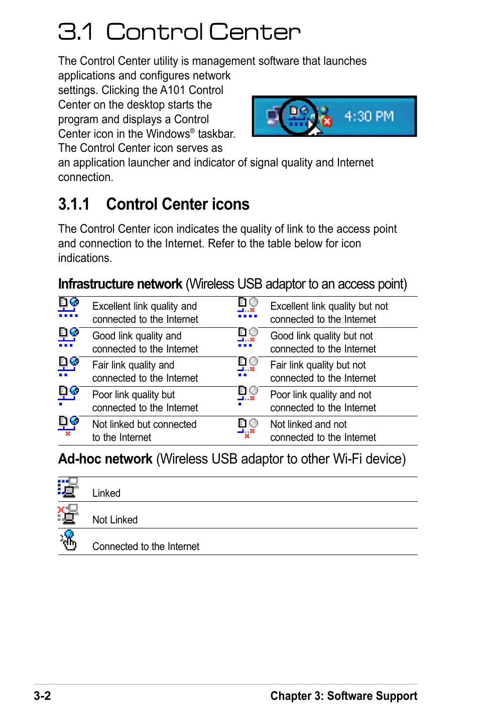 1 control center, 1 control center icons | MITSUBISHI ELECTRIC A101 User Manual | Page 18 / 46